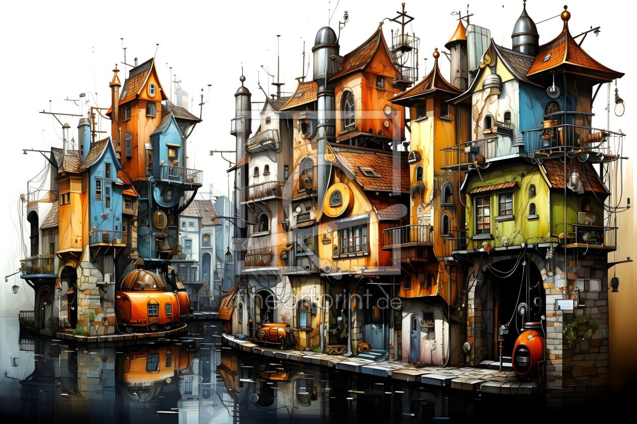 Bild-Nr.: 12741790 Kunst für Kinder Tapete KI 4 erstellt von Heike  Hultsch