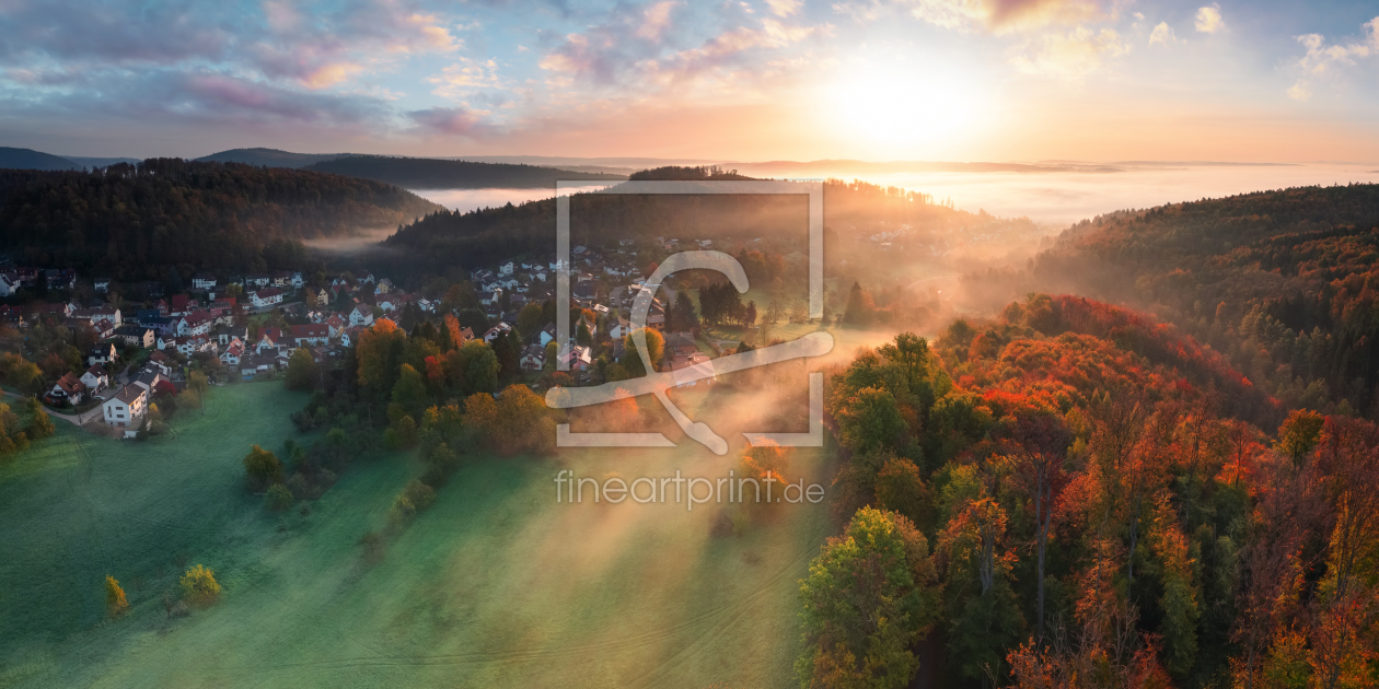 Bild-Nr.: 12756611 Majestätischer Sonnenaufgang über Herbstlandschaft erstellt von Smileus