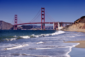 Golden Gate Bridge und Baker Beach/12924326