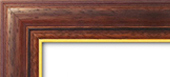Holzrahmen Detailansicht Classic 1 brown / gold Holzrahmen Detailansicht Classic 1 brown / gold